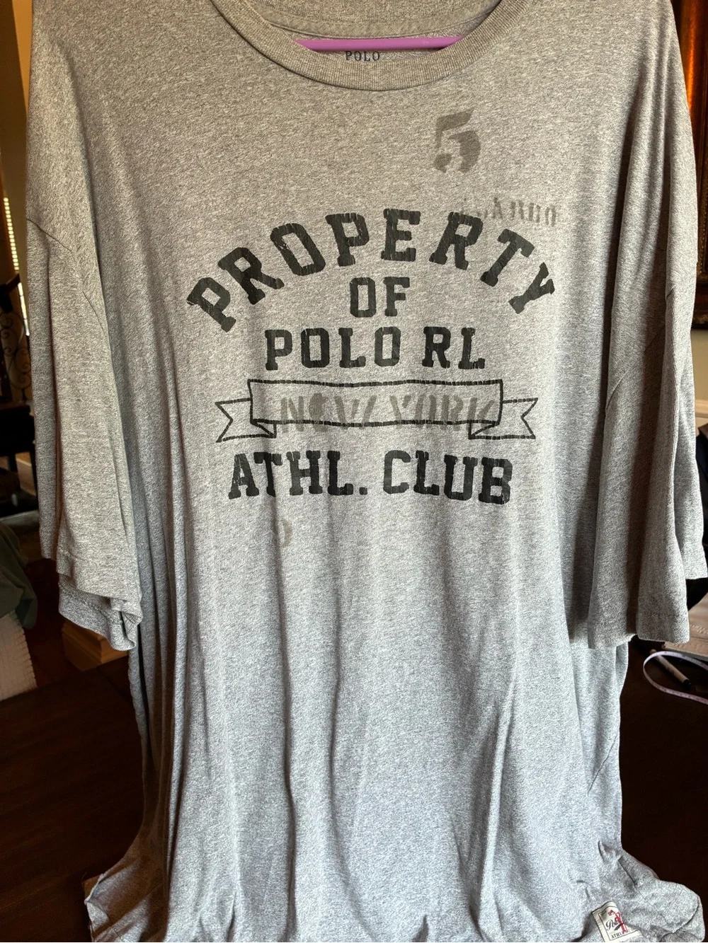 Polo by Ralph Lauren Gray Men's shirt- Athletic Club Graphic